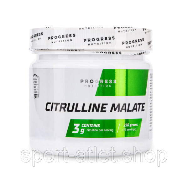 Амінокислота Progress Nutrition Citrulline Malate, 250 грам Блакитна малина