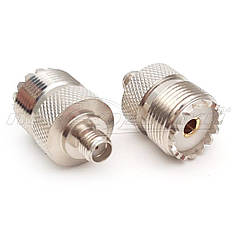 Перехідник гніздо UHF - гніздо SMA