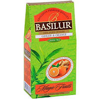 Зеленый чай Basilur Имбирь и Апельсин картон 100 г
