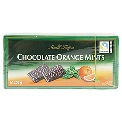 Шоколад апельсин-ментол Маітре Maitre Truffaut Chocolate orange-mint 200g 16шт/ящ (Код: 00-00004393)