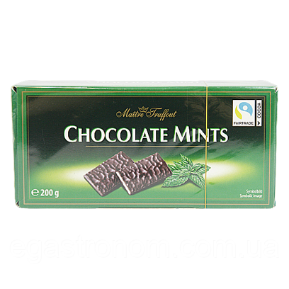 Шоколад ментол Маітре Maitre Truffaut Chocolate mints 200g 16шт/ящ (Код: 00-00004394)