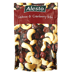 Горішки мікс журавлина та кешью (черв.) Алесто Alesto Mix cranberry mix 200g 27шт/ящ (Код: 00-00003782)