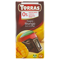 Шоколад чорний з манго Торрас Torras negro mango 75g 40шт/ящ (Код: 00-00004005)