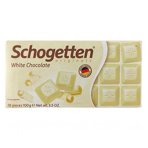 Шоколад Шогеттен 4823 Schogetten white 100g 15шт/ящ (Код: 00-00003928)