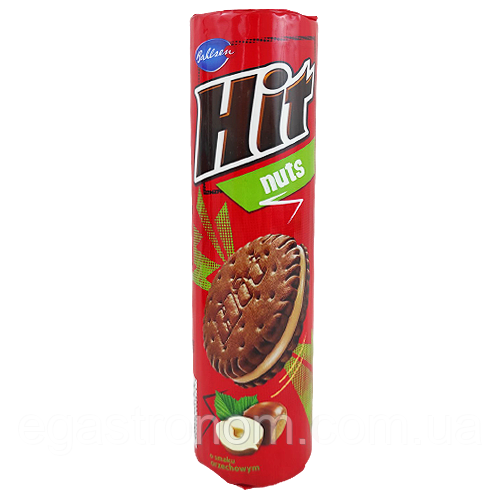 Печиво Хіт горіх Hit nuts 220g 24шт/ящ (Код: 00-00003717)