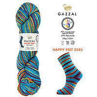 Носочная пряжа Gazzal Happy Feet, 3245