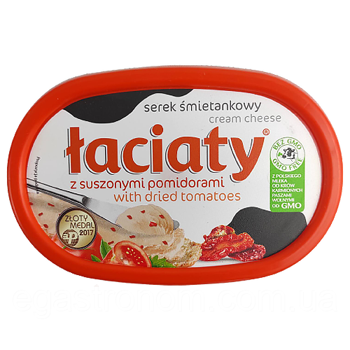 Крем-сир в'ялені томати Лаціата Łaciaty 135g 12шт/ящ (Код: 00-00003528)