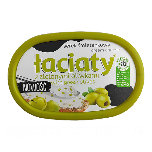 Крем-сир оливки Лаціата Łaciaty 135g 12шт/ящ (Код: 00-00003555)