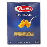 Макарони піпе рігате №91 Барілла Barilla Pipe rigate 500g 12шт/ящ (Код: 00-00003584)