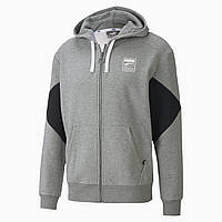 Оригинальная тёплая мужская олимпийка Puma Rebel FZ Hoody Fleece, S