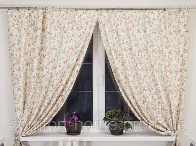 Купить Комплект штор в стиле Прованс Provense Rose, 170*135 см (2 шт ...