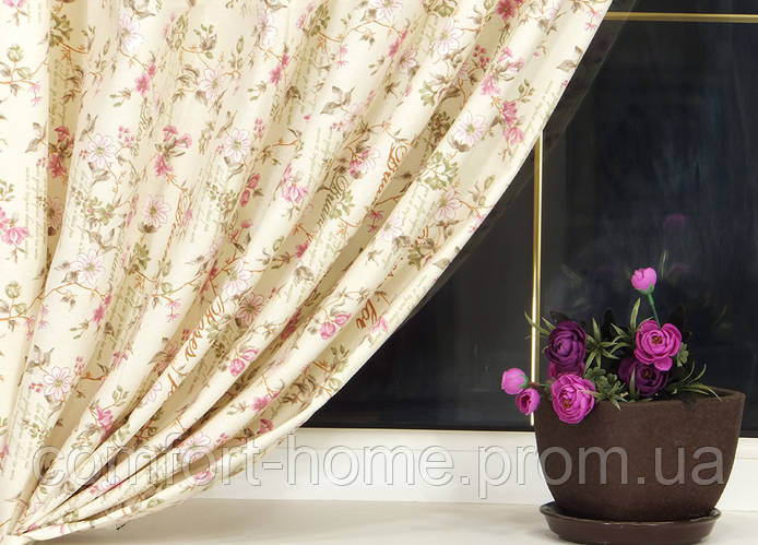 Купить Комплект штор в стиле Прованс Provense Rose, 170*135 см (2 шт ...