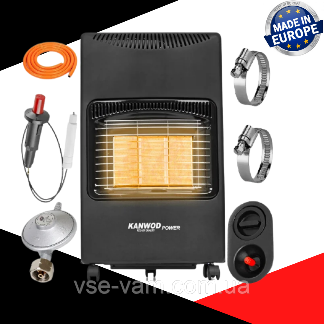 Польща Газовий обігрівач KANWOD 4,2 кВт. ECO turbo, фото 1