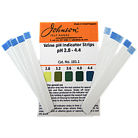 Індикаторні смужки на pH вина 2.8–4.4 JTP Wine pH Indicator Strips