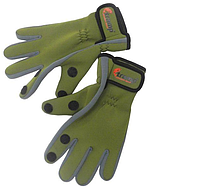 Перчатки из неопрена с 2-мя откидными пальцами Tramp TRGB-002-M Green