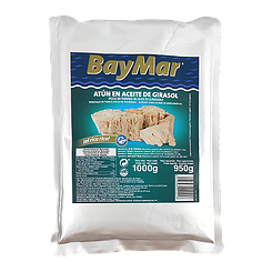 Тунець у соняшниковій олії в фользі БайМар BayMar de girasol 1000g 16шт/ящ (Код: 00-00003428)