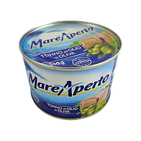 Тунець в оливковій олії Маре Аперто Mare Aperto 240/156g 24шт/ящ (Код: 00-00003194)