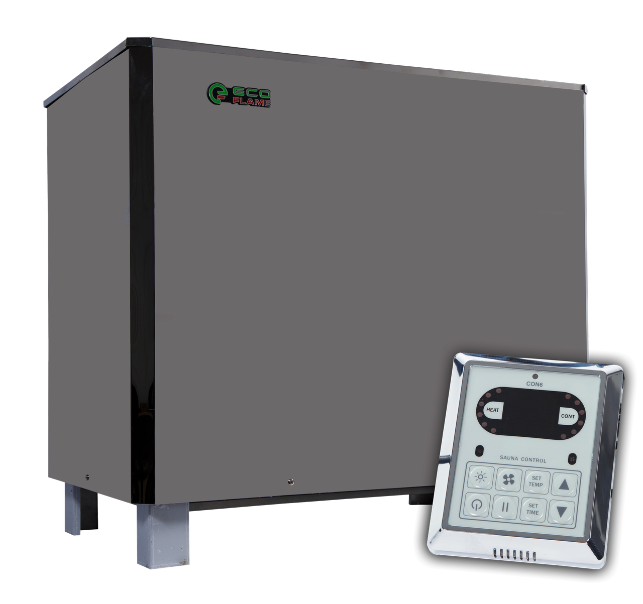 Електрокам'янка для лазні та сауни EcoFlame SAM - D 25 + пульт CON6 (25 кВт, до 37 м3, з виносним пультом), 36-45 м3, 25 квт, 380,