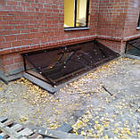 Козирок для дому із монолітного полікарбонату з установкою, фото 8