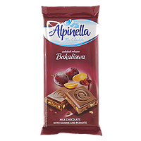 Шоколад арахіс з родзинками Альпінелла Alpinella bakaliowa 90g 21шт/ящ (Код: 00-00003440)