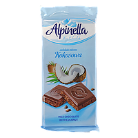 Шоколад кокосова Альпінелла Alpinella kokosova 90g 21шт/ящ (Код: 00-00003435)