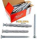 Дюбель 10x100мм KPS FAST S Wkret-met Klimas Torx розпірний з шурупом та потайною головкою упаковка 50 штук, фото 2