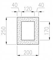Вентиляційний канал LAS VENT 1х12х17