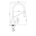 Кран для кухонного миття Q-tap Estet CRW 007F, фото 3
