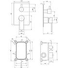 Змішувач для душу Q-tap Form CRM 010-22 SQ, фото 3