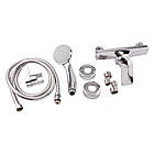 Одноважільний змішувач латунний для душу колір хром Q-tap Estet CRM 010, фото 4