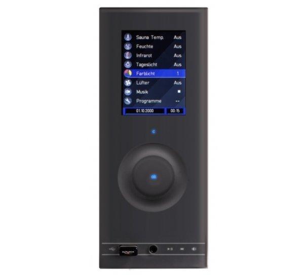 Пульт управління Sentiotec Wave.com4 Touch II (1-015-611), Пульт управления для электрокаменки, Австрия, З парогенератором