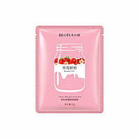 Тканевая маска с экстрактом клубники Beotua Strawberry Fresh Mask