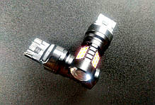 Світлодіодна лампа LED T20 7443 3030-21SMD W21/5W LENS червона, фото 2