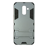 Чехол для Samsung A6 Plus / A605 пластиковый противоударный Honor Space серый