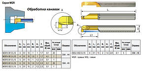 MGR5 B1.0 L15 Різець (державка) токарний твердосплавний канавковий, фото 2