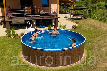 Басейн каркасний круглий Azuro Easy 4.6 х 1.2 м з пісочним фільтром, фото 1