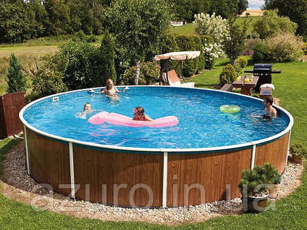 Басейн каркасний круглий Azuro 403DL 5.5 х 1.2 м морозостійкий, фото 1