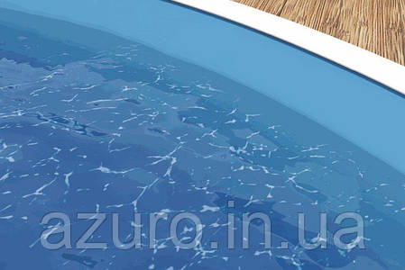 Плівка ПВХ Blue (блакитна) для збірних круглих басейнів IBIZA, Hobby pool 1.5/5 метра, фото 3