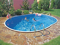 Каркасний басейн овальний Azuro Stone 404DL 5.5 х 3.7 х 1.2 м морозостійкий, фото 3