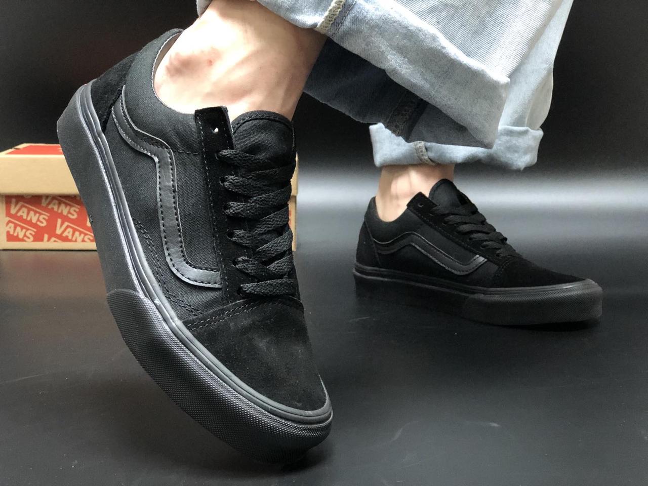 Жіночі чорні Кеди Vans Old Skool