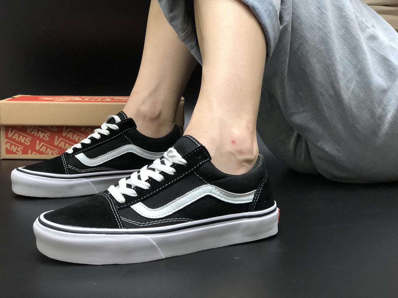 Жіночі чорні Кеди Vans Old Skool
