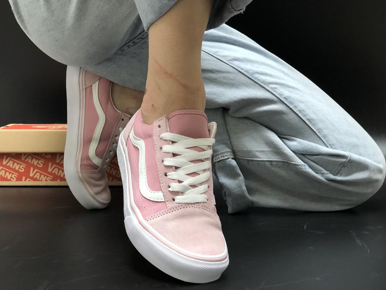Рожеві жіночі Кеди Vans Old Skool