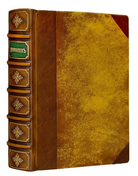 Щоденник А5 формату в шкіряній палітурці "Гросс Еліт" з натуральної шкіри, фото 1