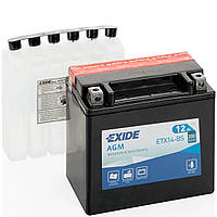 Мото аккумулятор EXIDE 12 V 12 Ah 200 A (+/-) 150х87х147 мм (YTX14-BS / ETX14-BS)