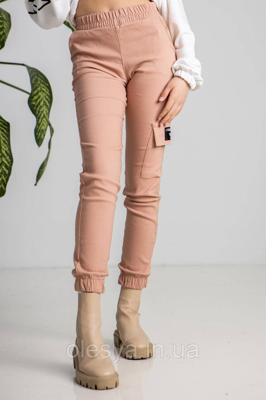 Підліткові штани карго, джогери котон, для дівчаток розмір 158