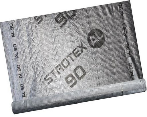 Пароізоляційна плівка STROTEX AL 90 ( фольгована алюмінієва пароізоляція паробар'єр єр стротекс )