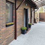 Навіс із стільникового або монолітного полікарбонату 3,60 х 6.0 м або будь-який інший розмір, фото 4