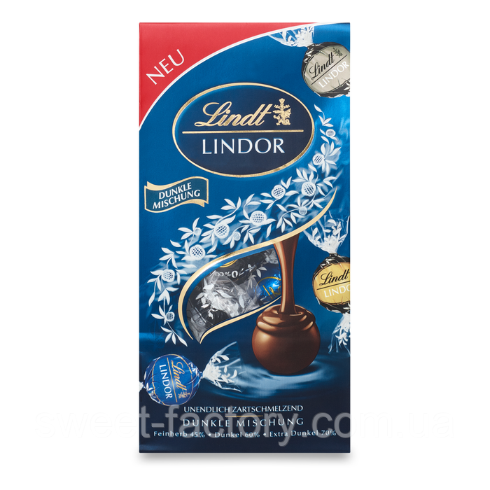 Шоколадні цукерки Lindt Lindor Dunkle Mischung 174g