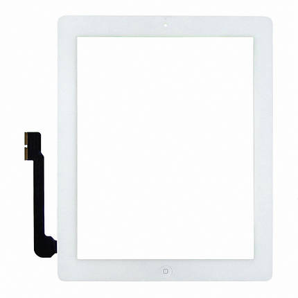 Тачскрин для Apple iPad 3 белый с кнопкой Home, фото 2