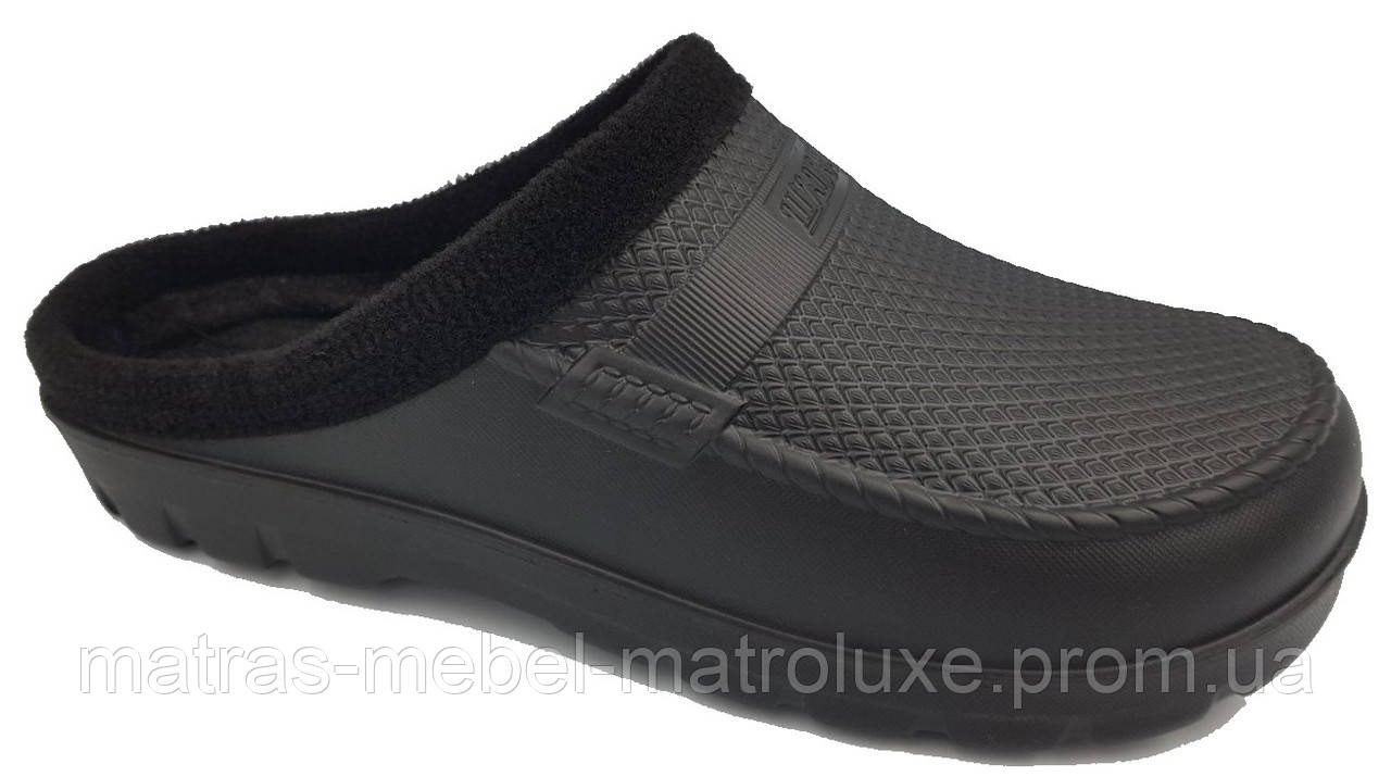 Сабо чоловічі утеплені Эбиас Шагах чорний (6 пар 41-45/46)